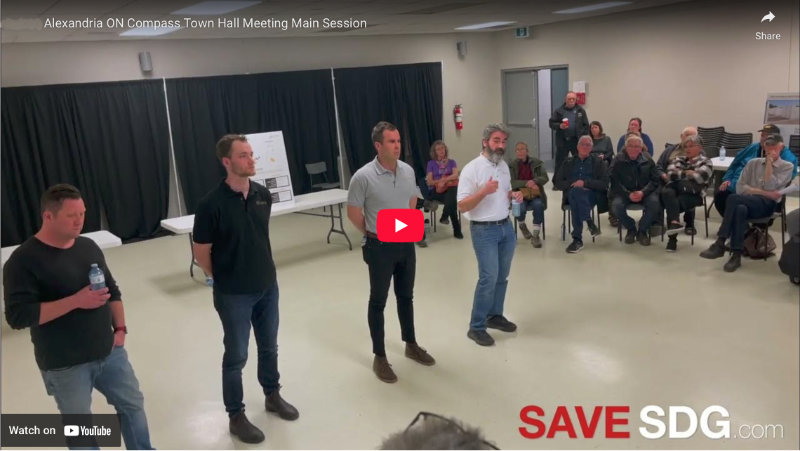 COMPASS Public Meeting at the Glengarry Sports Palace on April 30, 2025.